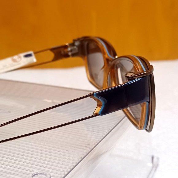 Kid's NWT EasyClip Polarized Rx’able Tortoise Brown & Teal Eyeglasses 52-14-135 - Picture 8 of 13